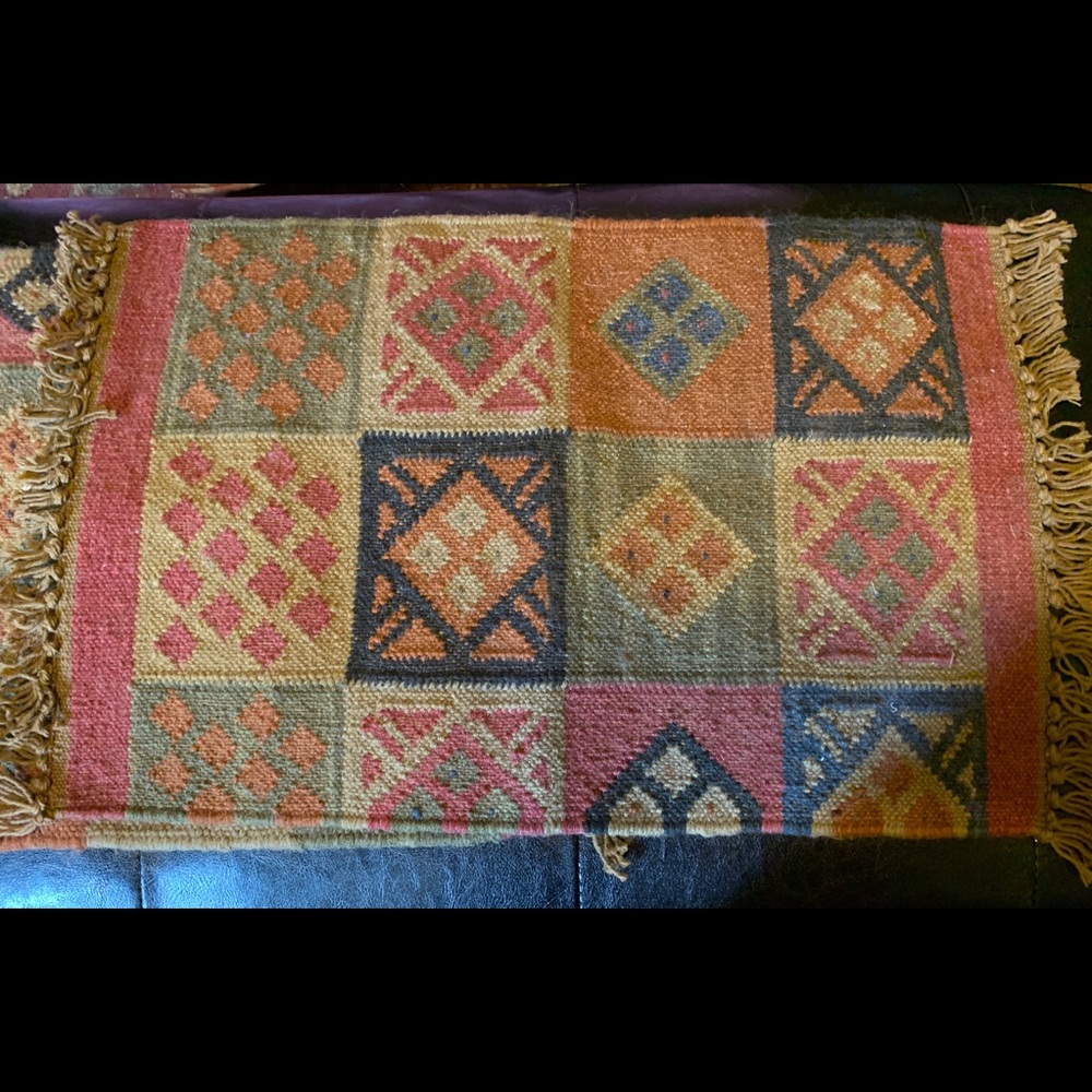 These sold Pair of Kilim Patchwork Place Mats